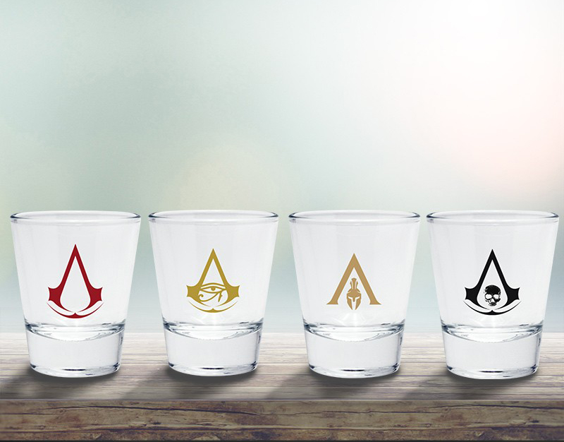 Storia e Magia - Assassin's Creed - Set Bicchieri Shot Logo