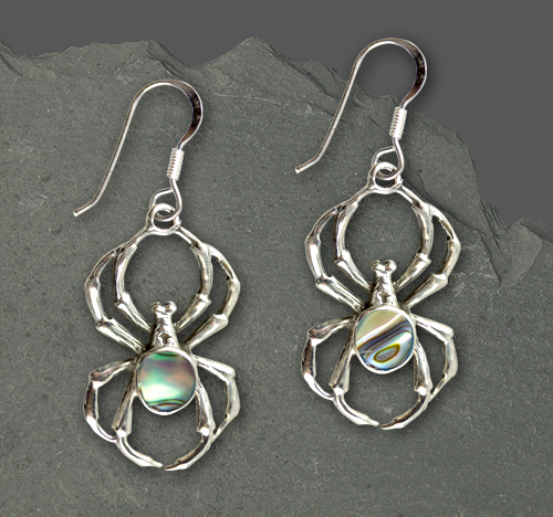 Aurora Tears Orecchini A Ragno Con Topazio Mistico Arcobaleno – Argento 925, 1.1 Cm, Regalo Per Donna