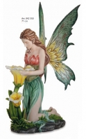 Les Alpes - Fata con Fiori - Resina - Dipinto a mano - 042 350