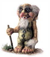 Troll Vecchietto - Resina - Dipinto a mano