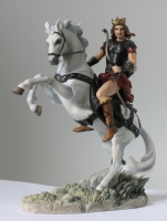 Gotico - Cavaliere dell'Apocalisse Pestilenza - Resina - Dipinto a mano