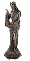 Antica Roma - Statua Fortuna - Resina Bagnata in Bronzo
