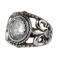 Gioielli - Anello Royal Crystal - Acciaio