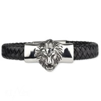 Gioielli - Bracciale Con Leone - Acciaio