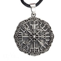 Gioielli - Pendente Bussola Vichinga Vegvísir - Argento 925
