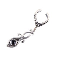 Gioielli - Orecchino Ornamental Black - Argento 925