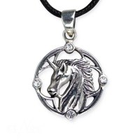 Gioielli Fantasy - Pendente Unicorno - Argento 925