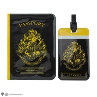 Harry Potter - Porta Passaporto Etichetta Bagaglio Hogwarts - Prodotto Ufficiale Warner Bros