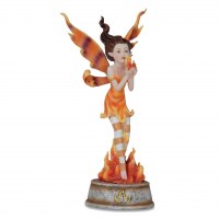 Les Alpes - Fata degli Elementi Fuoco - Resina - Dipinto a mano - 042 497 Prodotto Ufficiale