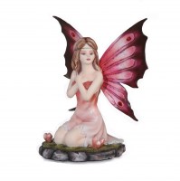 Les Alpes - Fata Arcobaleno Vermell - Resina - Dipinta a Mano - 021 13004 Prodotto Ufficiale