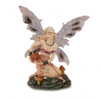 Les Alpes - Fata Zodiaco Aquarius - Resina - Dipinto a mano - 042 134 - 21