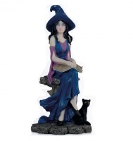 Les Alpes - Strega Bianca Fiona - Resina - Dipinto a mano - 043 522