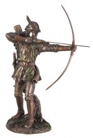 Statua Robin Hood - Resina Bagnata In Bronzo