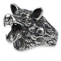 Gioielli - Anello Wolf Head - Acciaio inossidabile