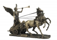 Antica Grecia - Statua Nike - Resina Bagnata In Bronzo