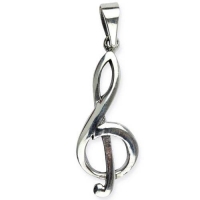 Gioielli - Pendente Chiave di Violino - Argento 925