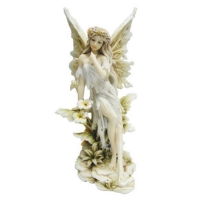 Fata Sui Fiori - Resina - Dipinto a mano