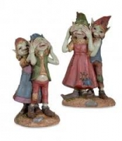 Les Alpes - Folletti Sorpresa - REsina , DIpinto a mano - 027 120283