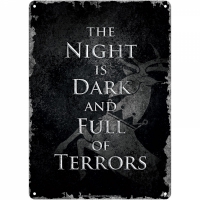 Game of Thrones - Targa The Night is Dark - Prodotto Ufficiale HBO