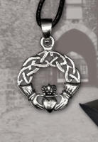 Gioielli - Gioielli Celtici - Ciondoli - Ciondolo Con  Claddagh - Argento 925