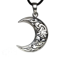 Gioielli - Ciondolo Luna Nodi Celtici - Argento 925