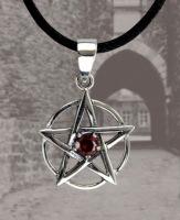 Gioielli- Ciondolo Pentagramma - Argento 925 - Zircone
