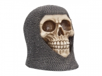 Gotico - Teschio Hard Days Knight - Resina - Decorato a Mano