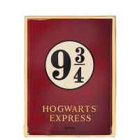 Harry Potter - Targa Binario 9 34 - metallo - Prodotto Ufficiale Warner Bros.