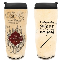 Harry Potter - Bicchiere da viaggio Mappa del Malandrino - Prodotto Ufficiale Warner Bros.