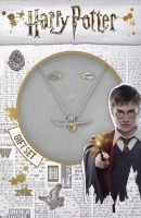 Harry Potter - Set Regalo - Collana Orecchini Boccino d'Oro - Prodotto Ufficiale Warner bros.
