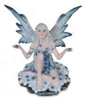 Les Alpes - Fata Inverno - Resina - Dipinto a mano