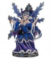 Les Alpes - Fata Winter Queen - Resina - Dipinto a mano - 042 029