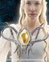 Lo Hobbit - Gioielli - Spilla Galadriel - Bagnata Argento 925 - Prodotto Ufficiale