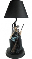 Gotico - Lampada Strega bianca Rowan - Resina Dipinto a mano