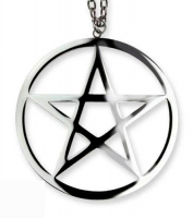 Gioielli - Pendente Big Plain Pentagram - Acciaio Inossidabile