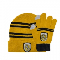 Harry Potter - Set Guanti e Cappello - Tassorosso - Prodotto Ufficiale Warner Bros-