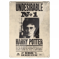 Harry Potter - Targa Metallo - Harry Potter Indesiderabile N.1 - Undesirable N.1 - Prodotto ufficiale © Warner Bros.
